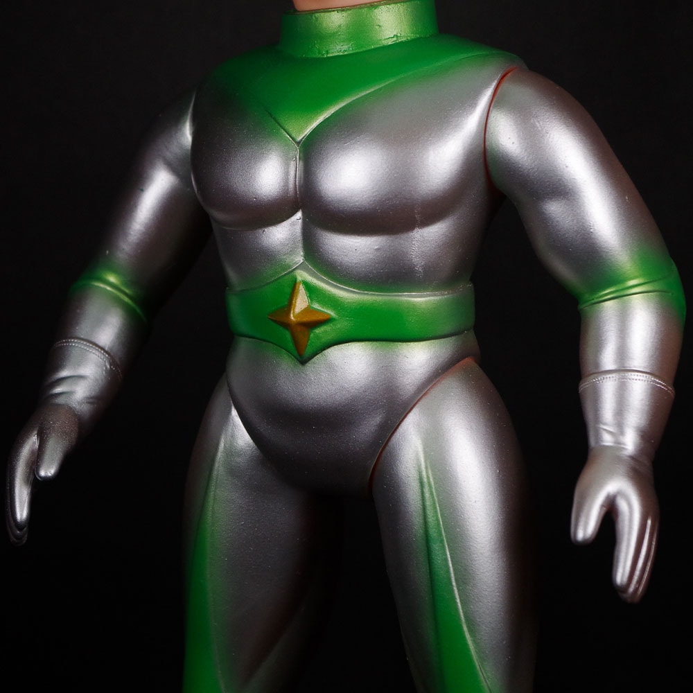 ソフビ】【ブルマァク】新造形32マスク取れミラーマン（シルバー