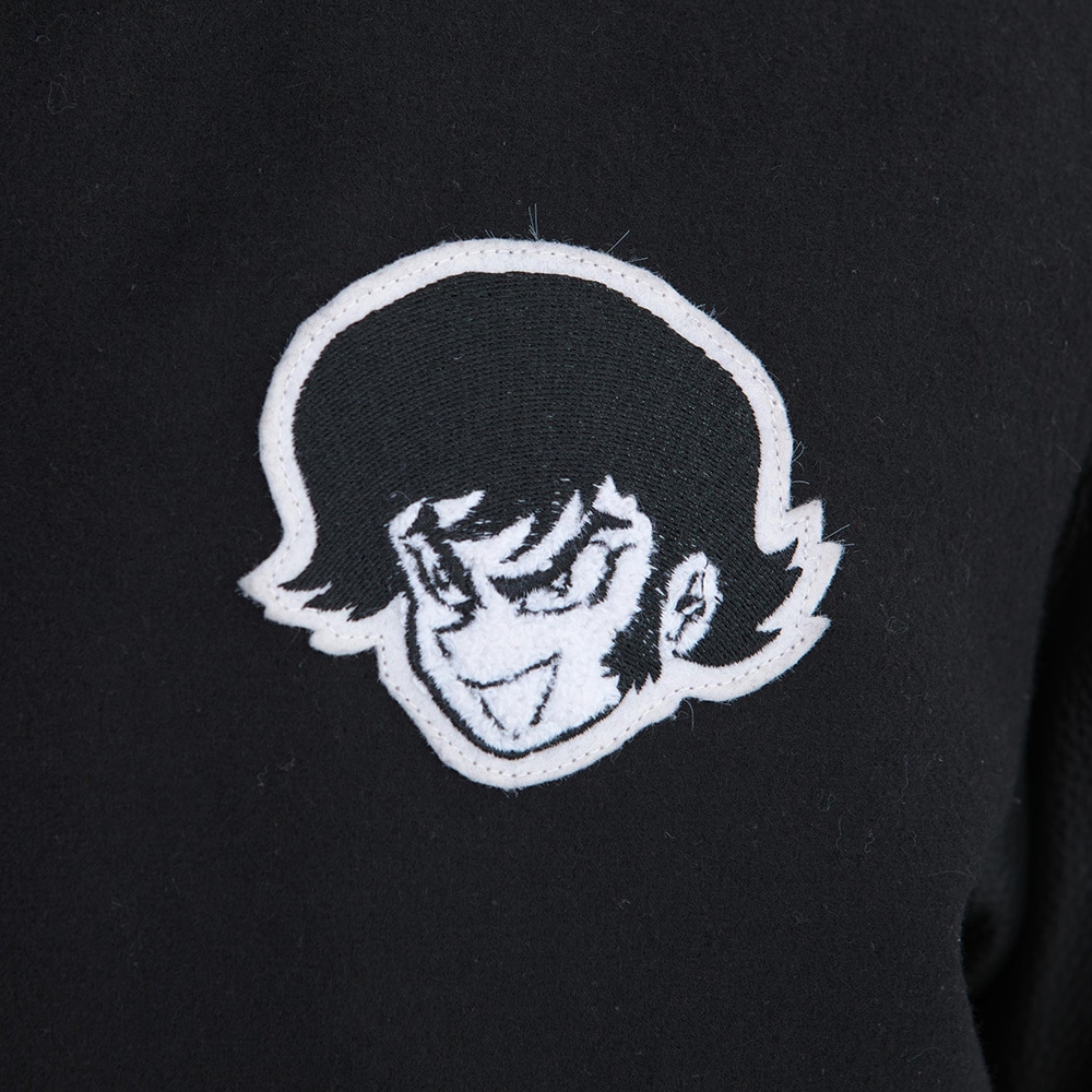 デビルマン/スタジアムジャンパー限定版/不動明 刺繍 袖部分革仕様