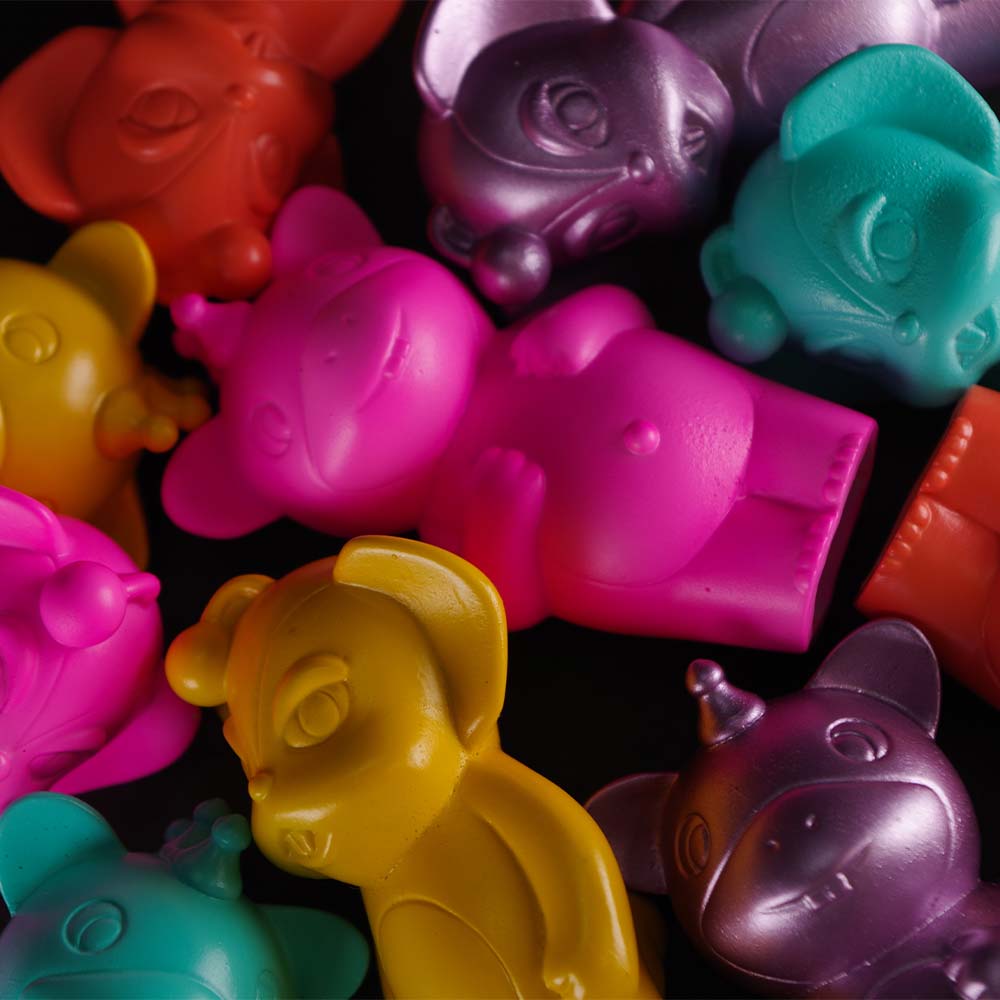 ソフビ】【イヌクマ】快獣ブースカ&チャメゴン指人形5色セット/INUKUMA