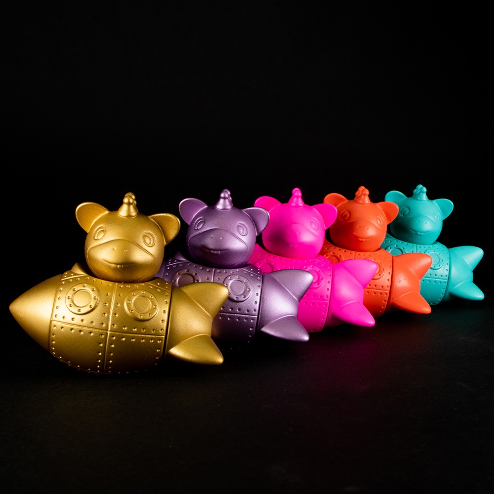 ソフビ】【イヌクマ】快獣ブースカ マスコット ロケット5種セット