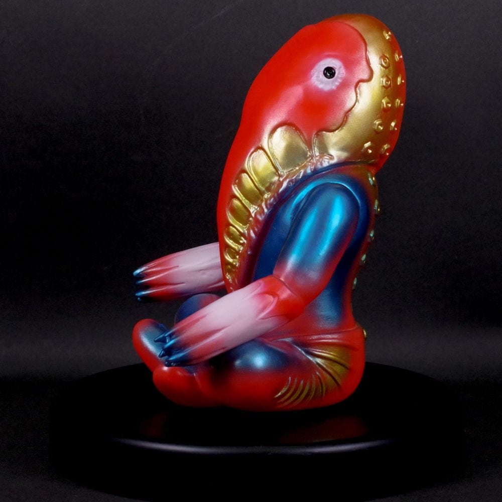 ソフビ/ブルマァク BULLMARK/メトロン星人 ちゃぶ台付き/レッド｜墓場