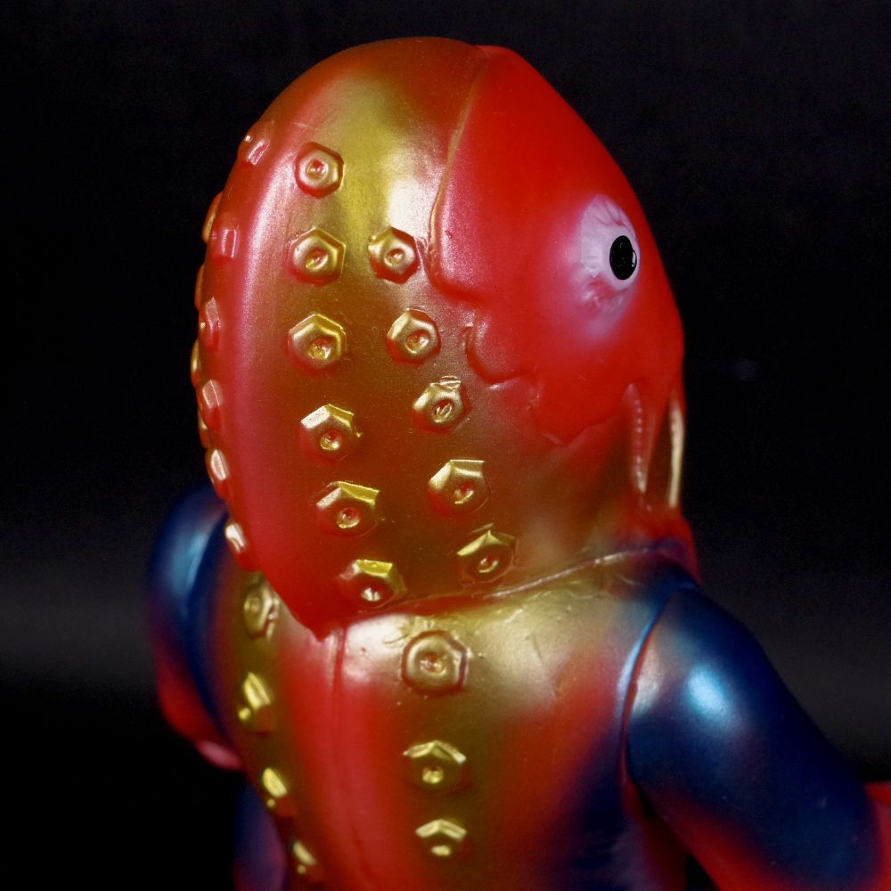 ソフビ/ブルマァク BULLMARK/メトロン星人 ちゃぶ台付き/レッド｜墓場