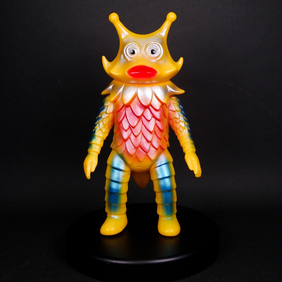 ブルマァク BULLMARK/ソフビ/ギロ星獣/専用台紙付き/ポスターカラー