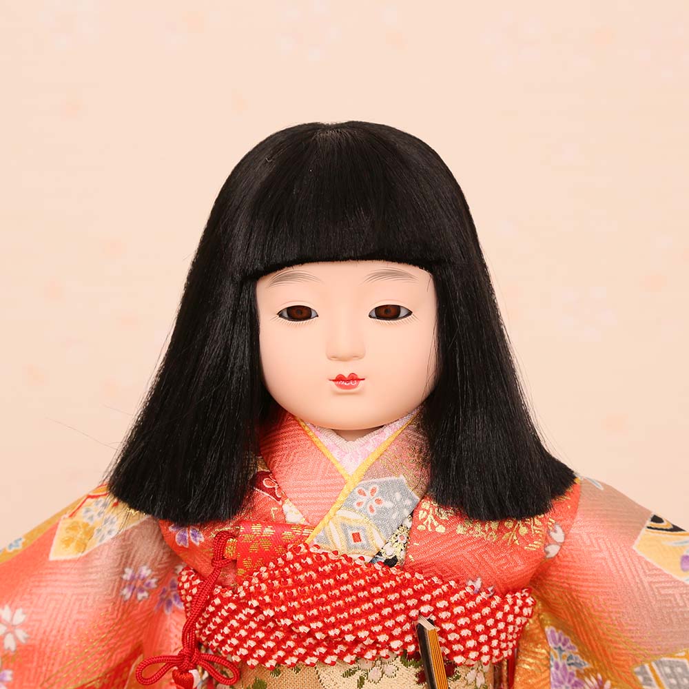 市松人形 齊藤公司作 8号 友禅 8b-14b-j