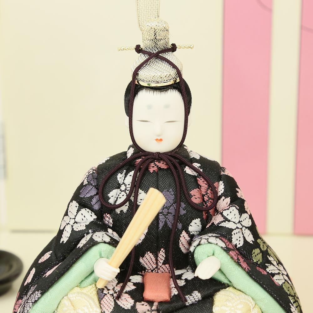 雛人形 一秀 木目込み 親王飾り さくらさくらシリーズ 横幅45cm
