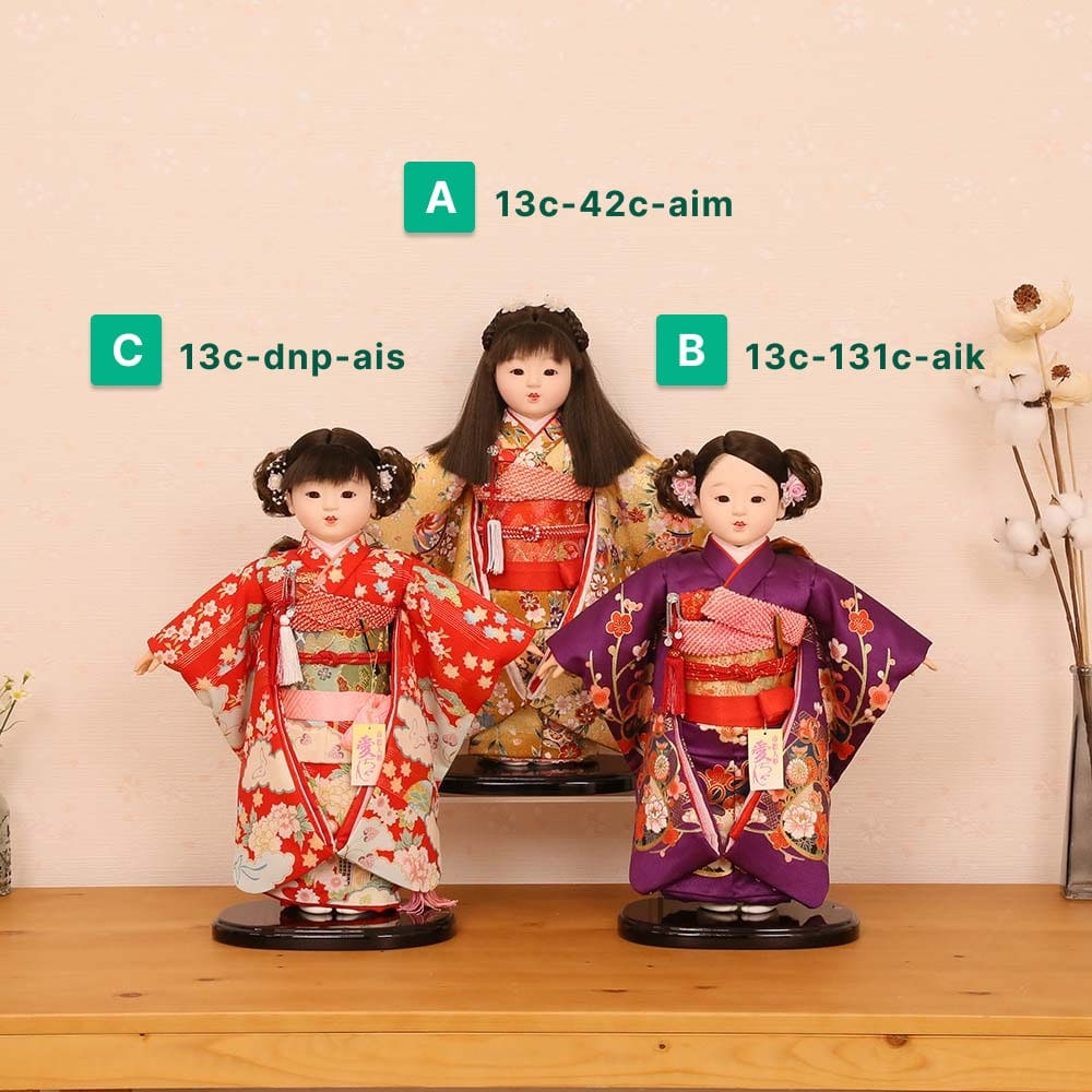 市松人形 齊藤公司作 13号 愛ちゃん 友禅