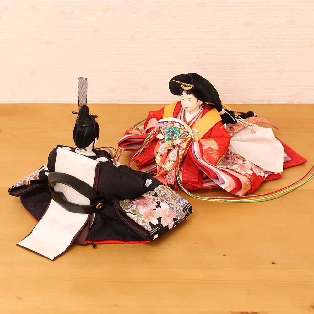 雛人形 久月×天祥 親王飾り 十二単姿雛 横幅63cm