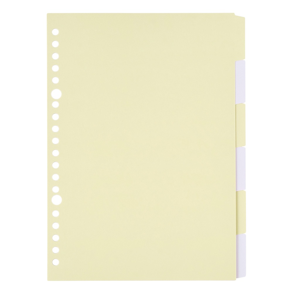 kukuru ククル A5 インデックスシート(グリーン,ラベンダー,イエロー