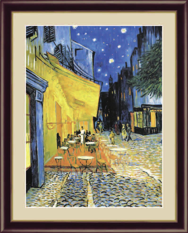 高精細複製名画 ゴッホ「夜のカフェテラス」（4号） : アートの友社 高