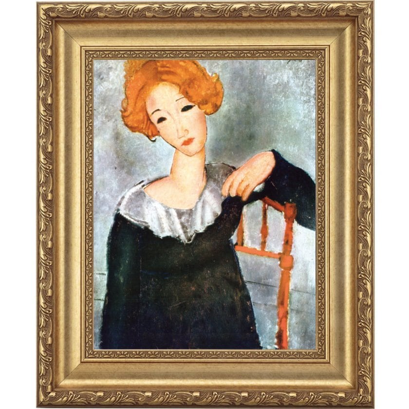 モディリアーニ 「赤毛の女」 4号 立体複製名画 【5％ポイント還元中