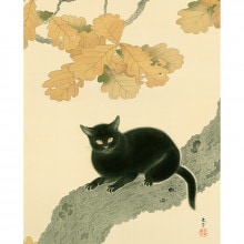 菱田春草『黒き猫』高級額装【ポイント5％還元中】 : アートの友社