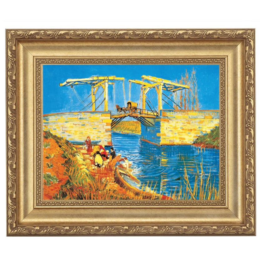 ゴッホ 「アルルの跳ね橋」 4号 西洋絵画 立体複製名画 【5％ポイント