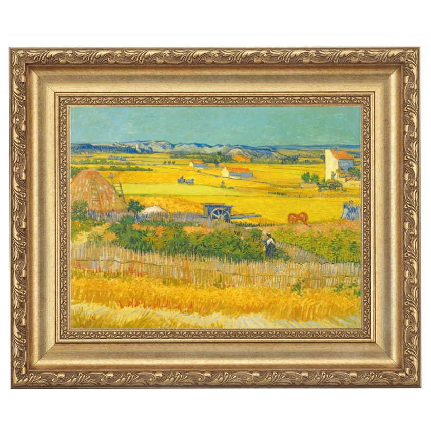 ゴッホ「アイリスのあるアルルの眺め」4号立体複製名画【ポイント5