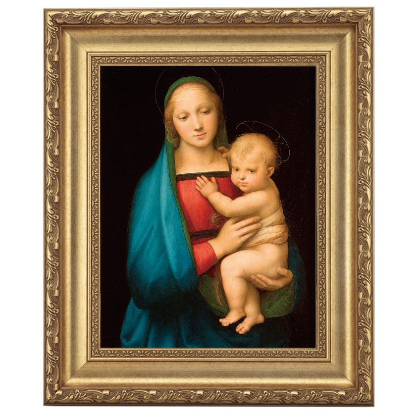 ラファエロ 「大公の聖母」 4号 所蔵 パラティーナ美術館 立体複製名画