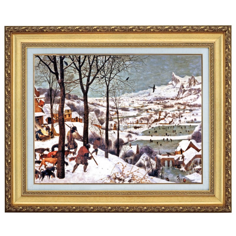 ブリューゲル 「雪中の狩人」 10号 立体複製名画 【5％ポイント還元中