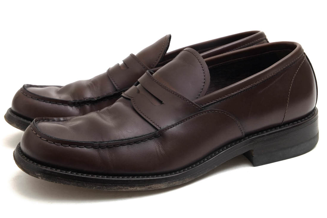 Silvano Mazza / シルバノマッツァ レザーソール スリッポン ダーク