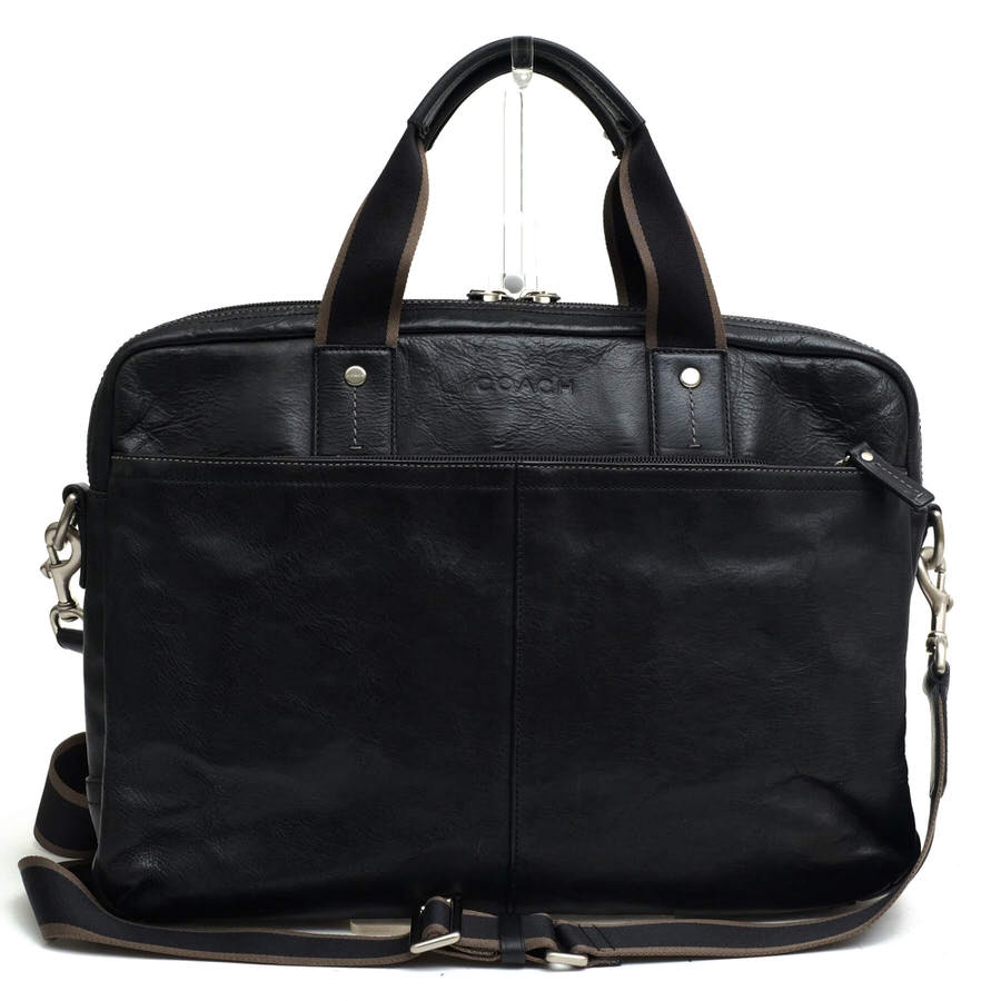 コーチ ボンド 2way ビジネスバッグ ブリーフケース レザー F72309