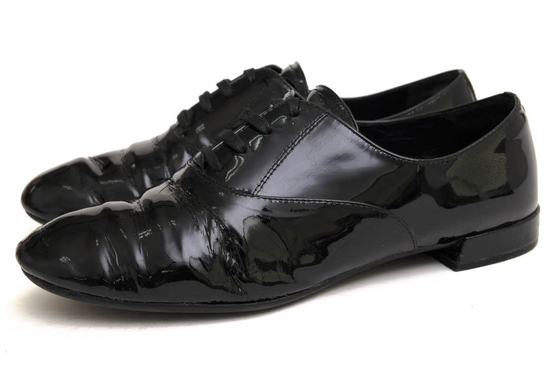 PRADA / プラダ オックスフォードシューズ エナメル 牛革 プレーントゥ
