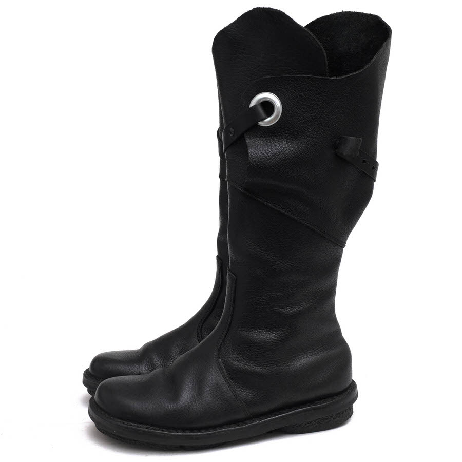 trippen WARRIOR / トリッペン 牛革 サイドジップ ブラック 黒 ロング