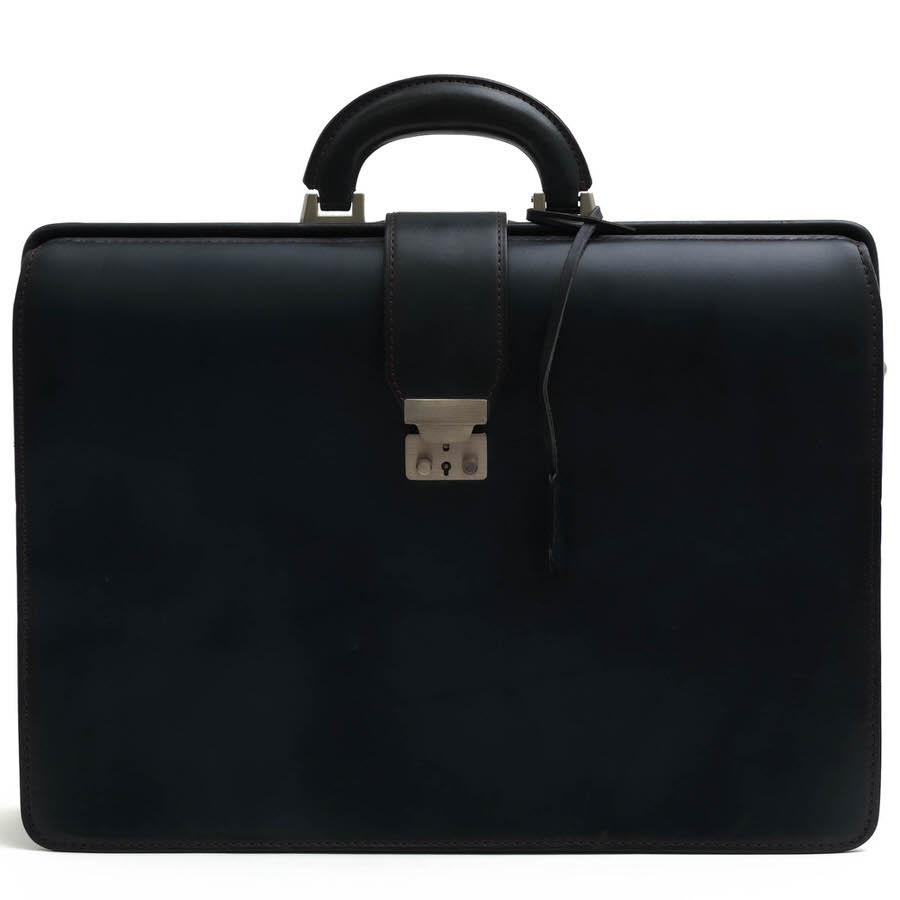 Kitamura / キタムラ ダレスバッグ 牛革 ブルー 青 ビジネスバッグ