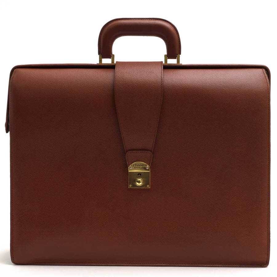 新品 LE TANNEUR ルタヌア ダレスバッグ ブリーフケース シボ革高級