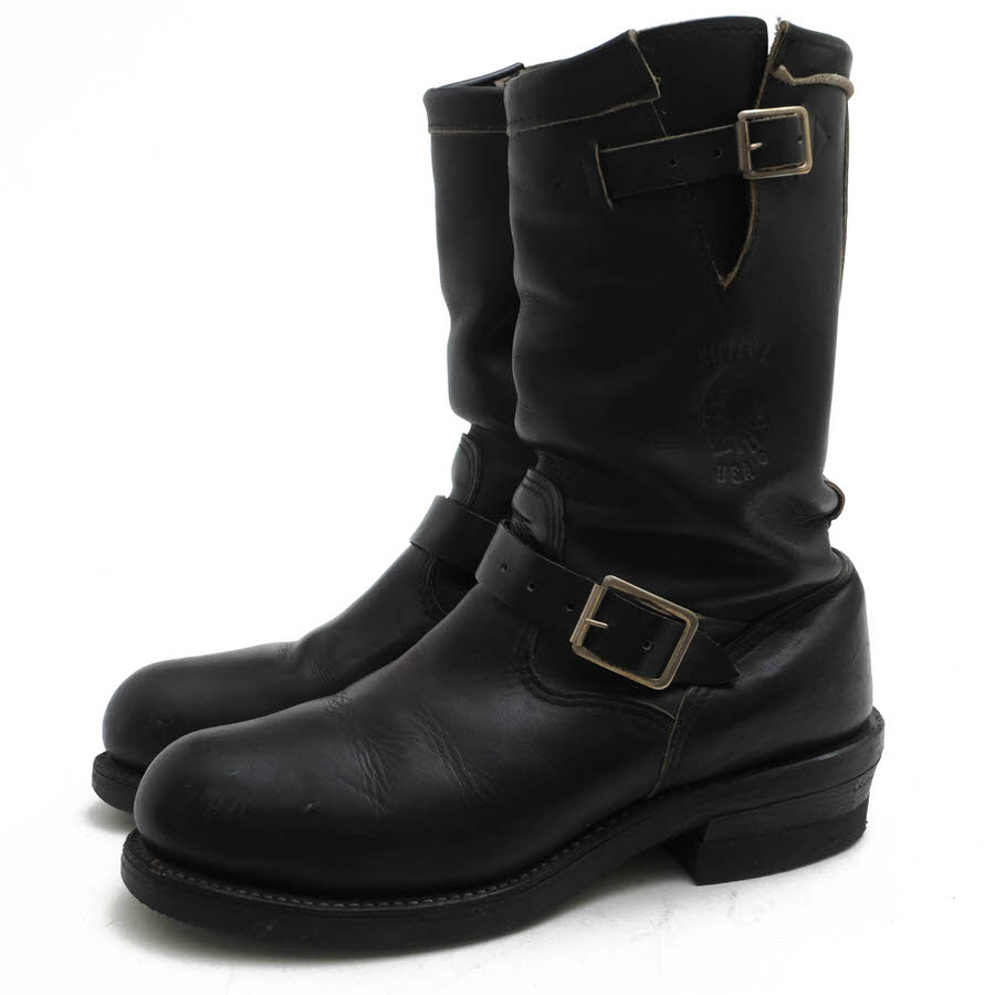 CHIPPEWA 27863 11インチ ENGINEER BOOTS BLACK OIL / チペワ スチール