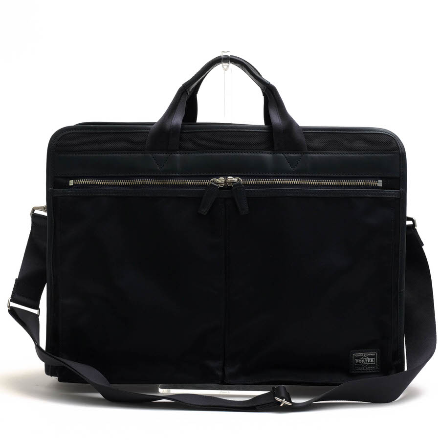 PORTER / ポーター 吉田カバン レザーパッチロゴ ノートPC収納可 2WAY