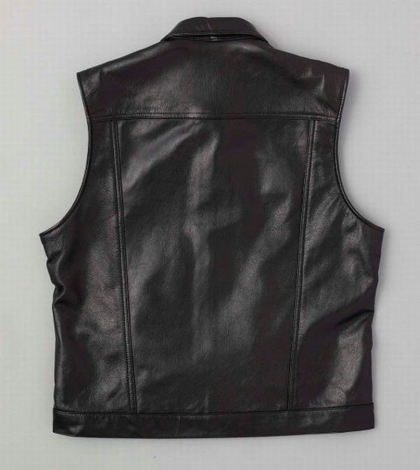 カドヤ(KADOYA) DT LEATHER VEST DTレザーベスト ゴートスキン
