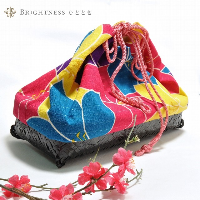 10%OFF☆P10倍／舞妓さん 着物 バック 花かご 竹かご 巾着 まいこさん