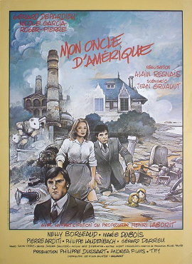アメリカの伯父さん 1980年 アラン・レネ監督 | 映画ポスター,フランス