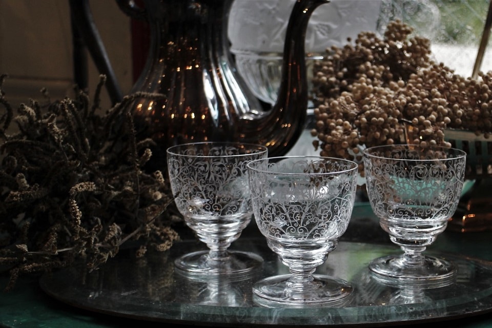 バカラ ルリ（リュリ）グラス 1936年以降 79mm 5309 | オールド