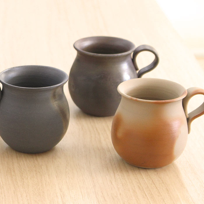 備前焼作家 高木純 コーヒーカップ 200ml 3カラー