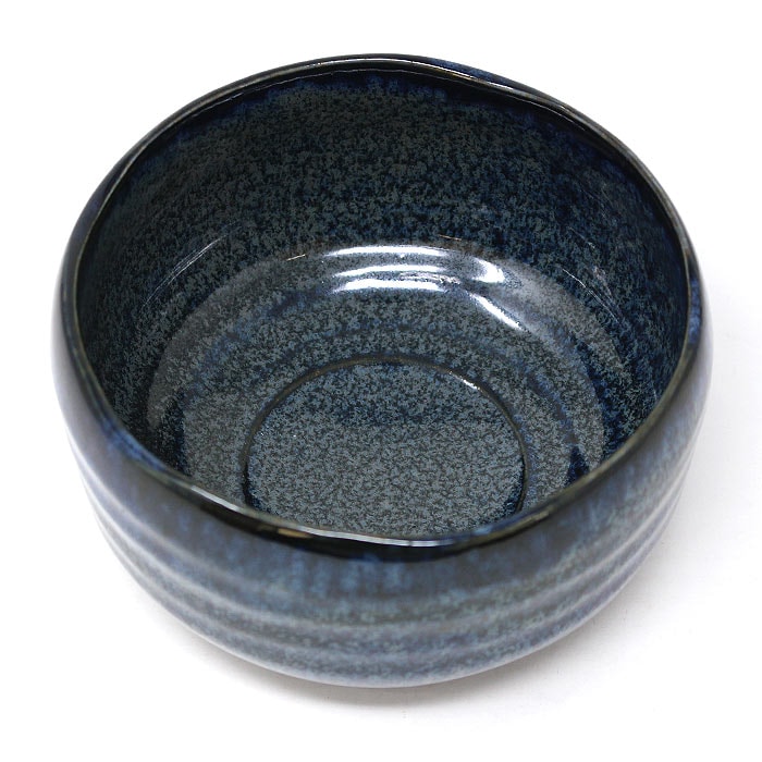 茶道具 抹茶茶碗 美濃焼 藍釉（M-1415）