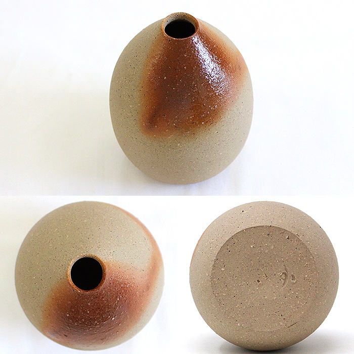 備前焼-大型丸花瓶 備前焼-大型丸花瓶