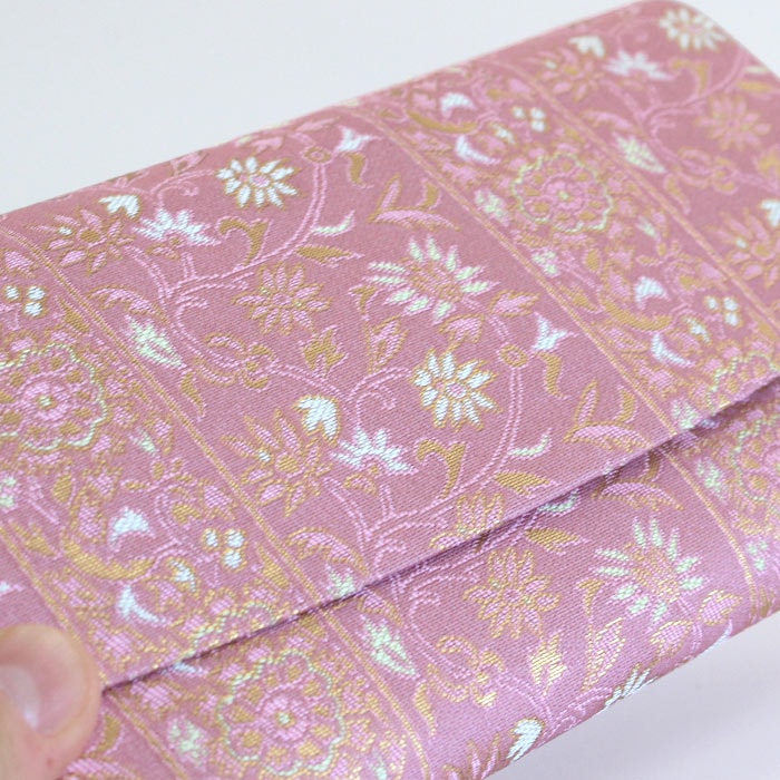 茶道具 名物裂 三ツ折（懐紙入） 花文更紗 （かもんさらさ）