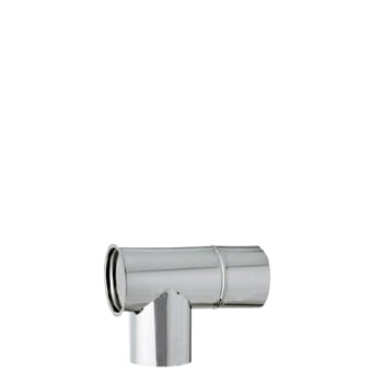 ステンレス T曲 φ106mm 【ハゼ折り煙突】 | ハゼ折り煙突（シングル