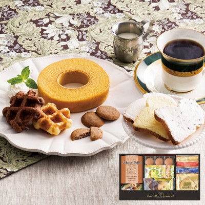スイーツアンジュ ベルギーワッフルと焼菓子セット SGF-AER 【約5～7