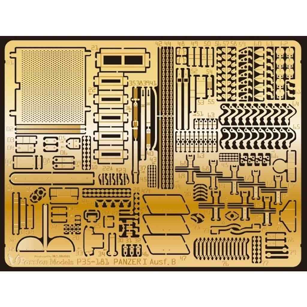 P35-181 1/35 I号戦車B型エッチングセット [タミヤMM35388用