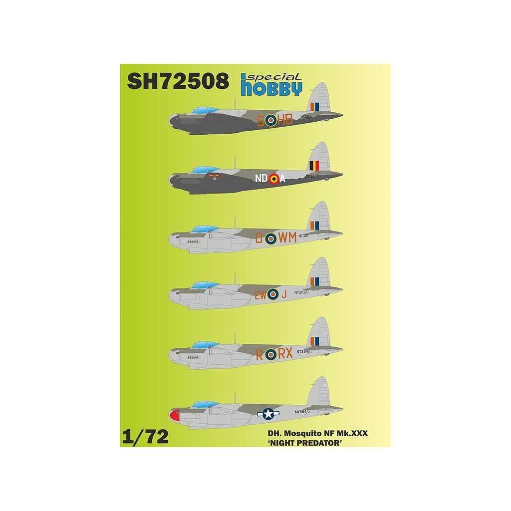 72508 1/72 デ・ハビランド モスキート NF Mk.30 | スペシャルホビー