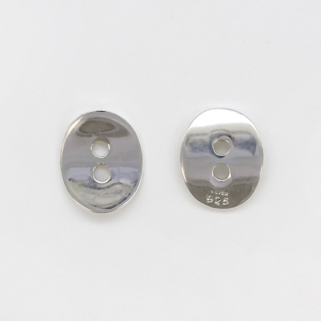 0020095SVP SV925製パーツ ボタン 10.5×13.0×1.0mm 1ヶ - 卸シルバー
