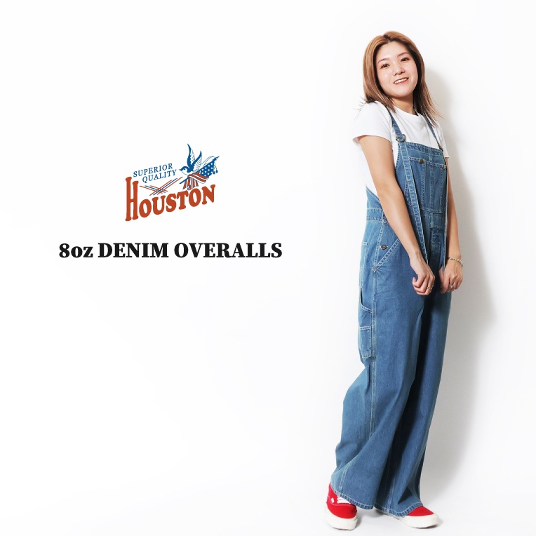 HOUSTON woman / ヒューストン ウーマン 1022W 8oz DENIM OVERALLS