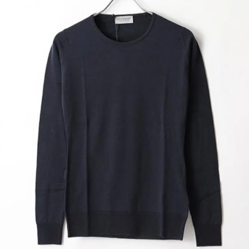 Lサイズ JOHN SMEDLEY GERANIUM クルーネック スリムフィットニット