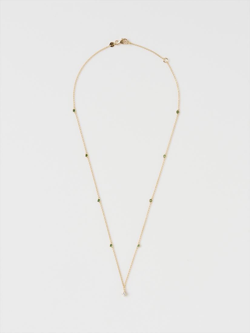 HOLLY ツァボライト&ダイヤモンド ネックレス（ネックレス）｜H.P.