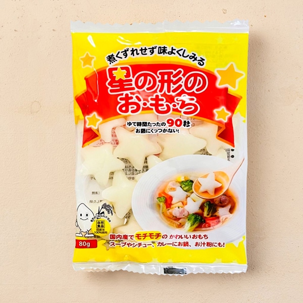 大新食品] 八萬石 星の形のおもち/ 80g 煮くずれせず 簡単トッポギ 星
