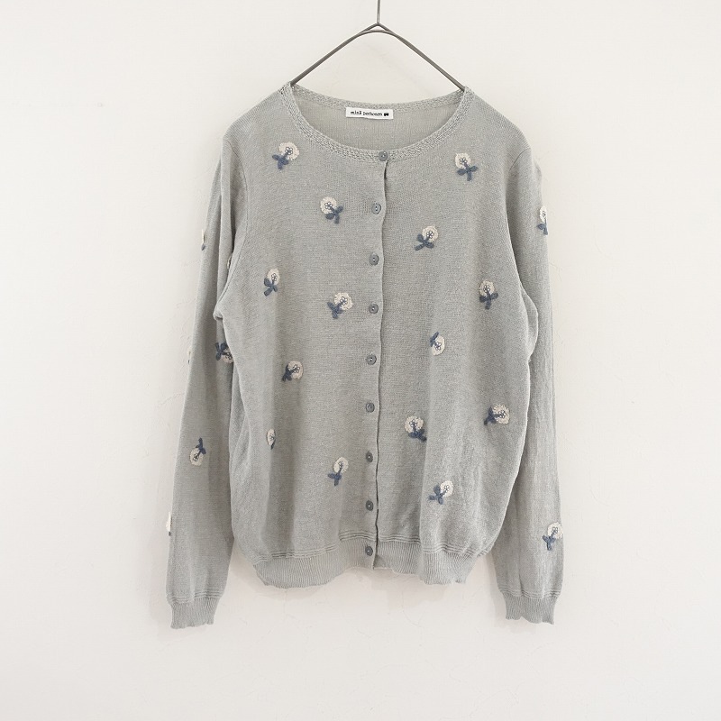 ミナペルホネン mina perhonen skipエンブロイダリーリネンニット