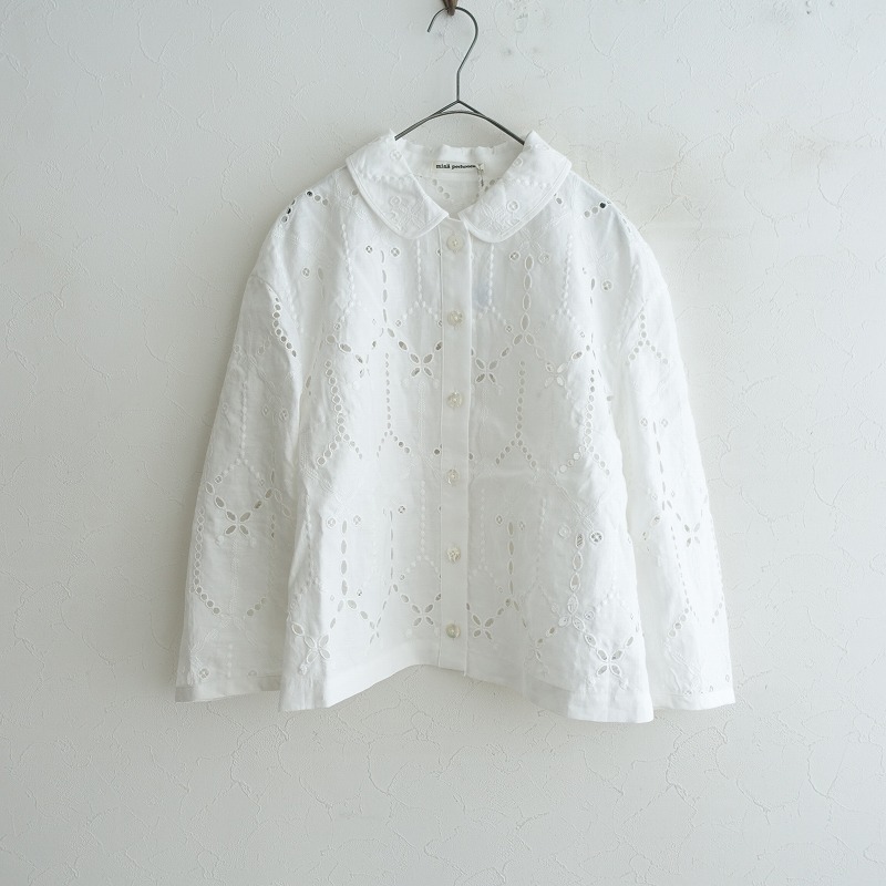 ミナペルホネン ミナペルホネン コットンシルクブラウス 38 vapor