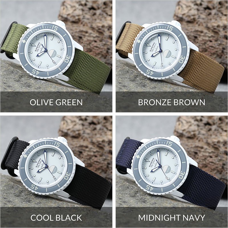 ブランパン スウォッチ 対応 ベルト】MOD ZULU ズールー ストラップ