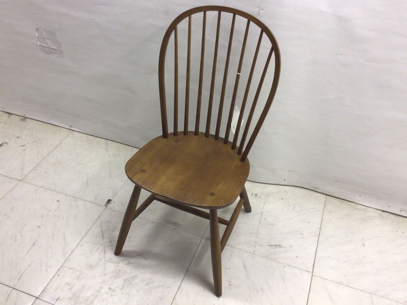 ダイニングチェア「ベバンBF」板座／ナラ材／アウトレット＆ベッド