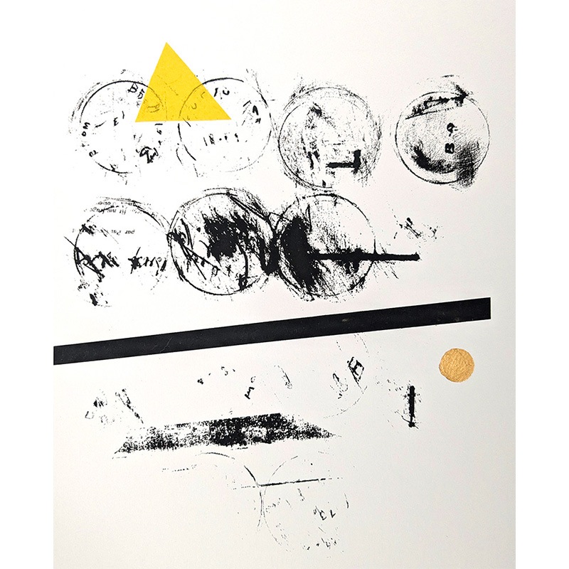 シルクスクリーン Yoko Inoue silk03_黄 | ギフト・雑貨 | イズミ