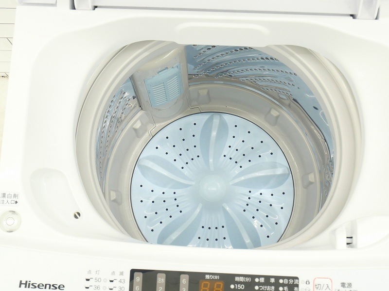 ハイセンス製2024年式5.5kg中古全自動洗濯機 HW-K55E